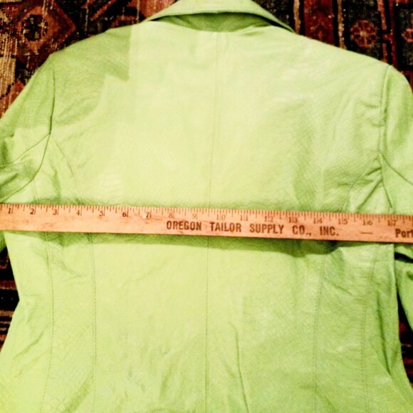 BRAT GREEN Leather Jacket XS - Picture 3 of 7